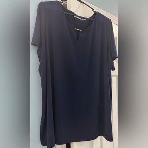 Susan Graver Liquid Knit Navy Tunic 2X - EUC, very gently used!